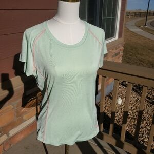 RBX X-Dri Activewear Athletic Performance Tee T-Shirt Green Women's Size Large